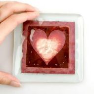 JO DOWNS HEART DESIGNER COASTER
